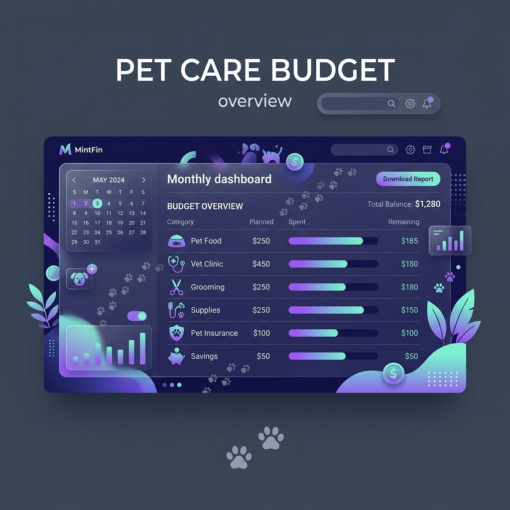 Pet Healthcare Budget and Veterinary Financial planner